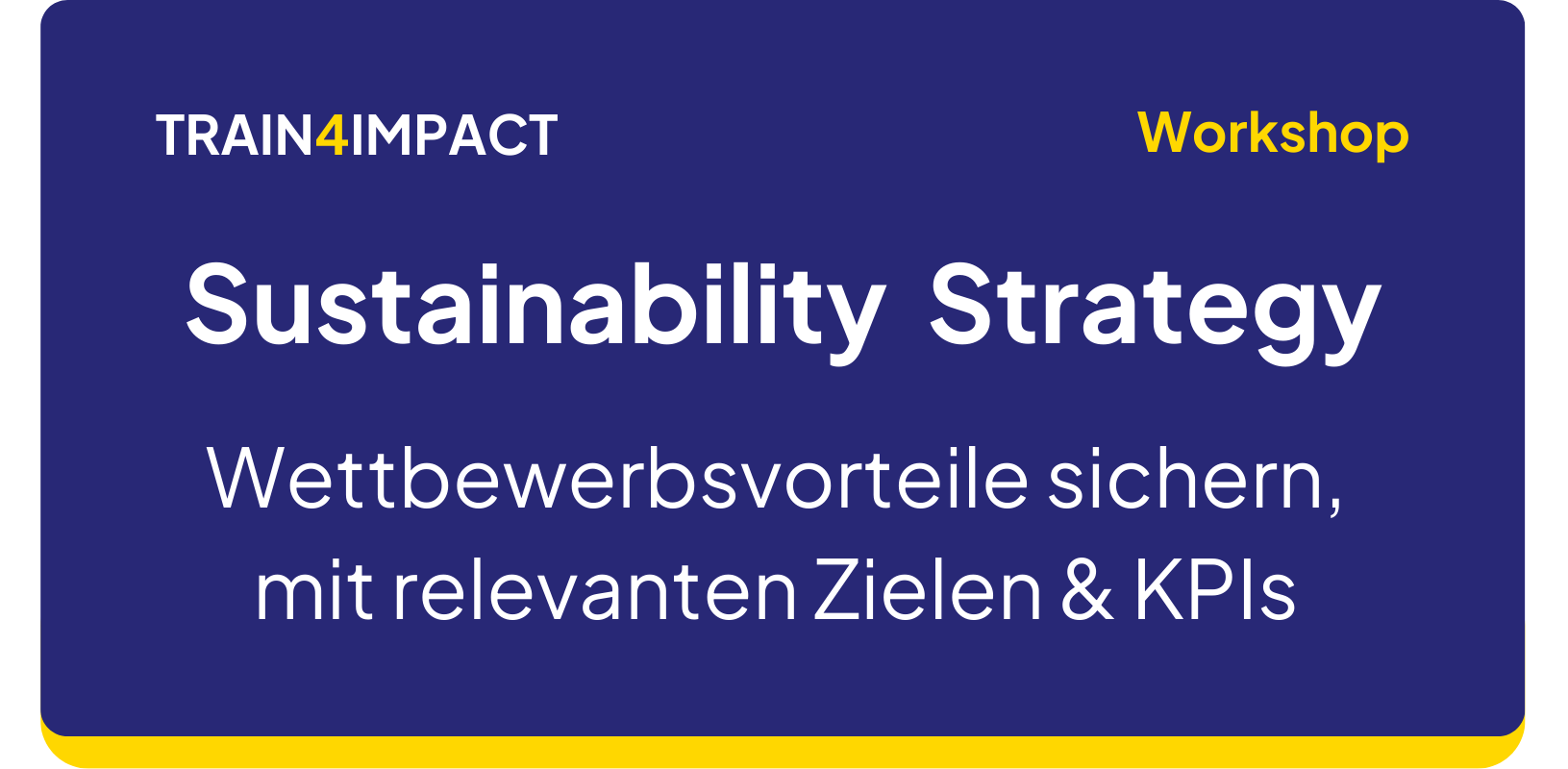 Sustainability Strategie Workshop